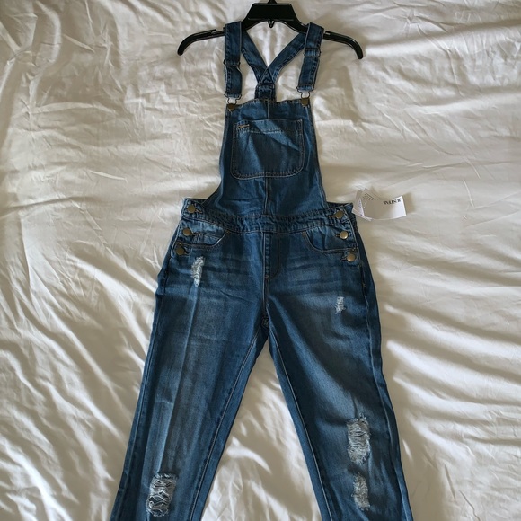 JustFab Denim - JustFab Slim Overalls